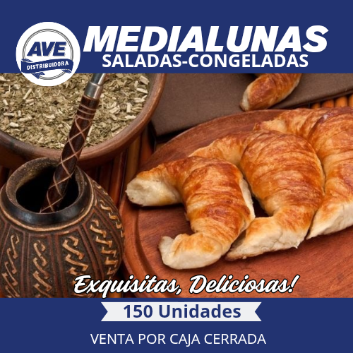 Medialunas SALADAS - CONGELADAS X 150 Unidades