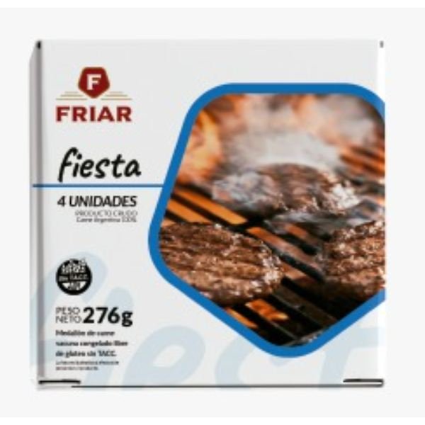 Medallón de Carne FIESTA Friar - (x 14 Estuches de 4 Unidades).