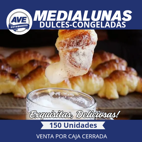 Medialunas DULCES - Congelados ( X 150 Unidades)