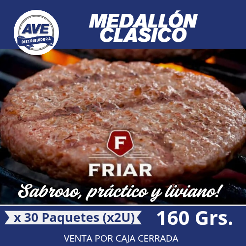 Medallón CLASICO- x60 Unidades de 80 Grs.