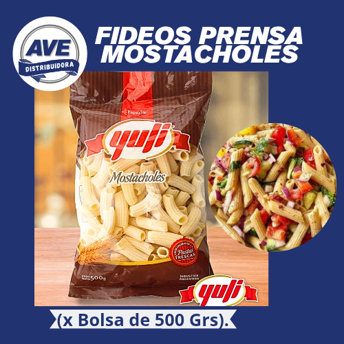 Fideos Mostacholes -Bolsa x 500 Grs.