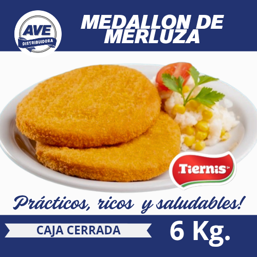 Medallón de Merluza Tiernis - (x Caja de 6 kg)