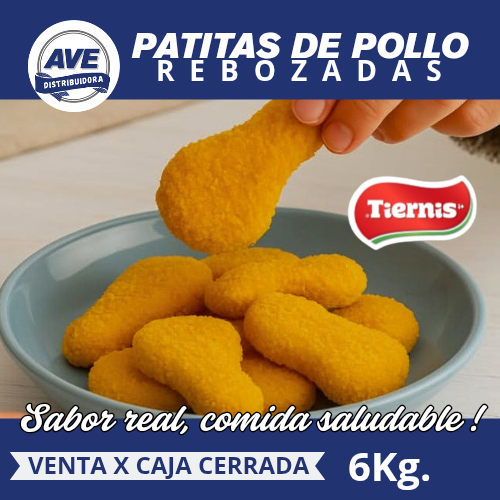 Patitas de Pollo Tiernis - (x Caja de 6 kg).