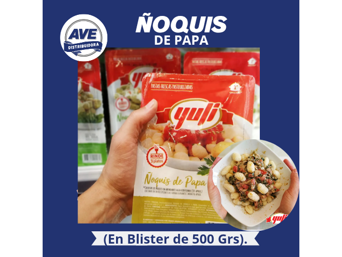 Ñoquis de Papa - En Blíster de 500 Grs.