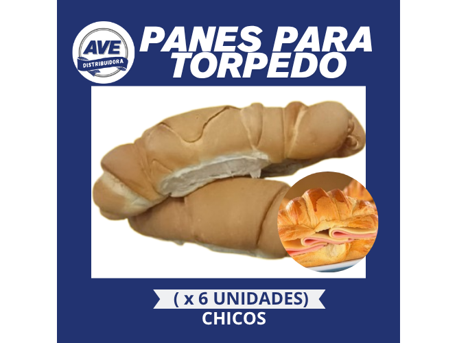 Pan para Torpedo - X 6 Unidades CHICOS