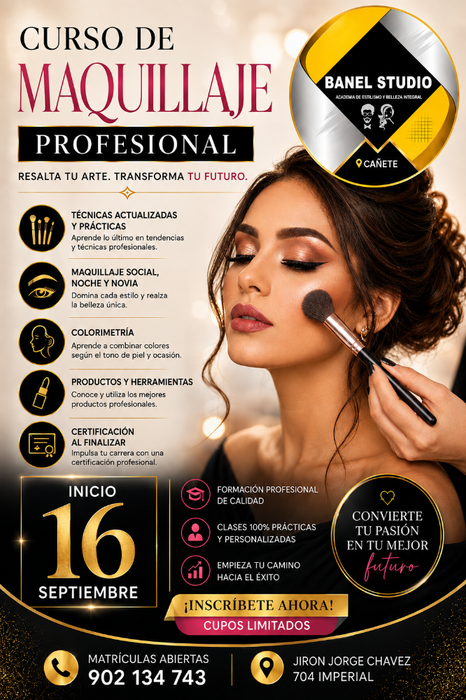 CURSO DE MAQUILLAJE PROFESIONAL
