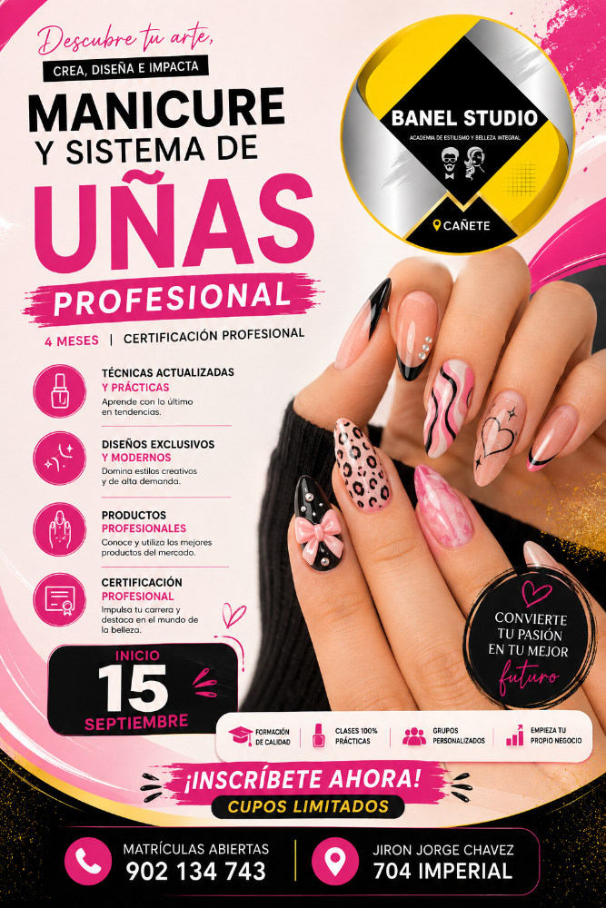 CURSO MANICURE Y SISTEMA DE UÑAS