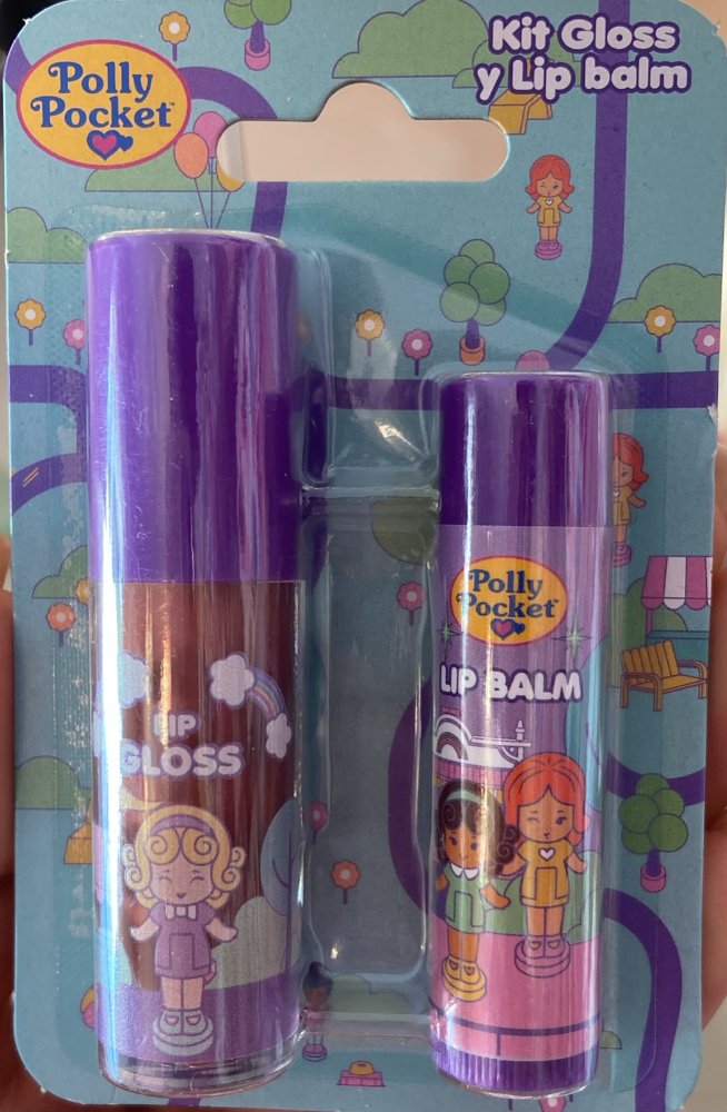 kit balsamo y gloss polly pocket trendy