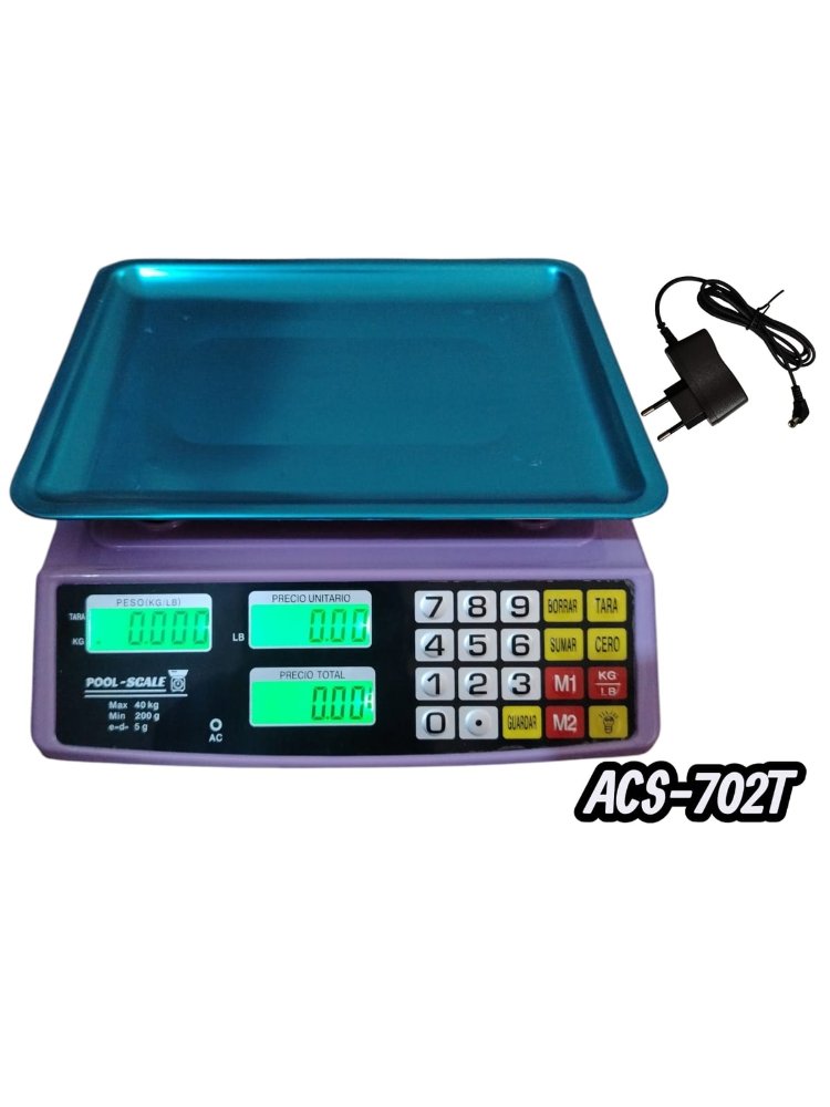 ACS-702T- POOL SCALE 40KGX8PZ