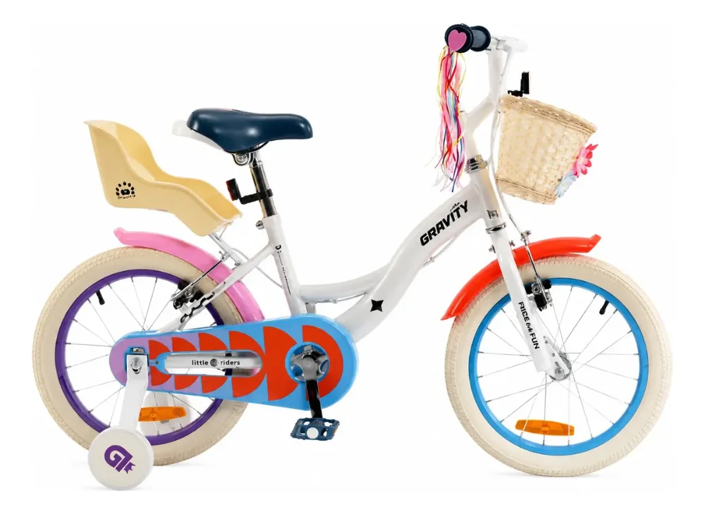 BICICLETA GRAVITY BADDIE R16"  C/RUEDITAS