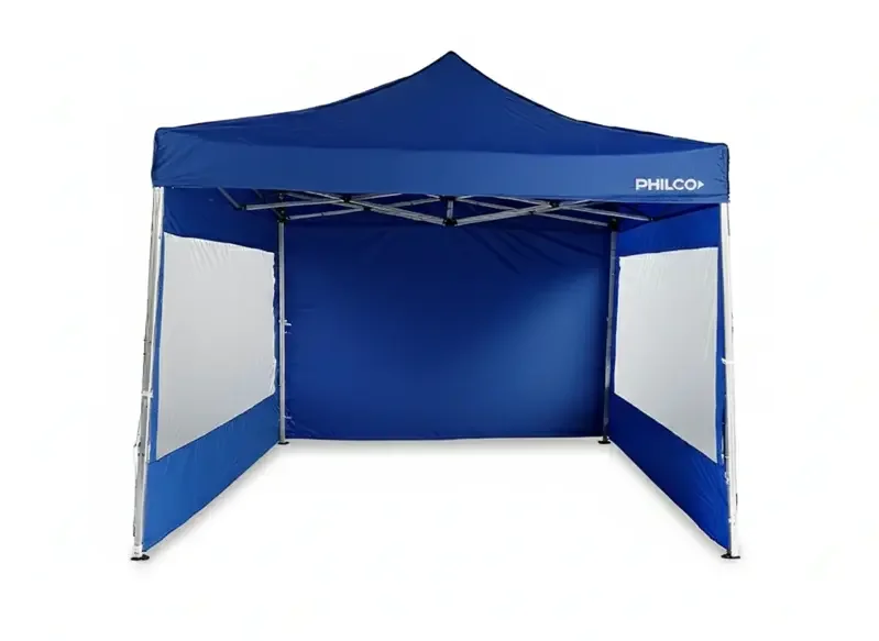 GAZEBO PHILCO 3X3 AZUL C/PAREDES