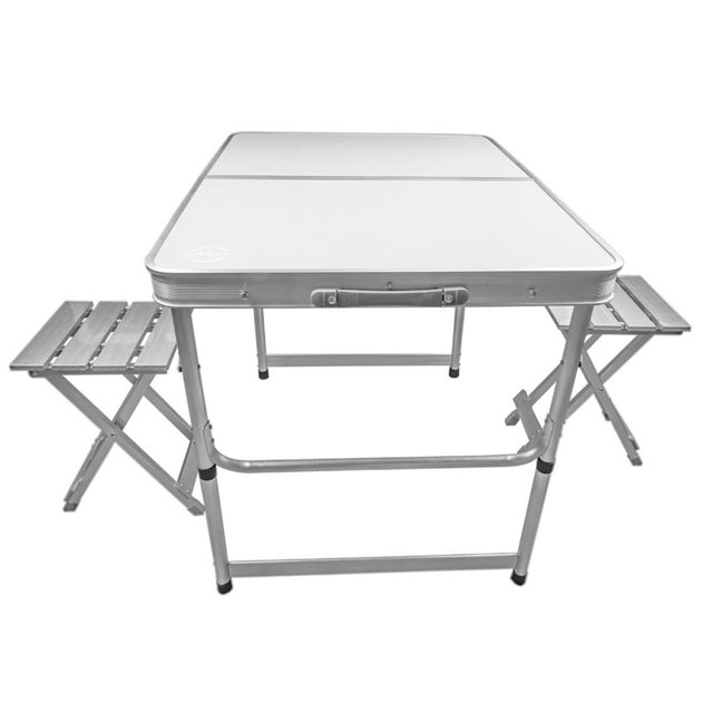 KUSHIRO SET DE CAMPING MESA C/2 BANCOS PLEGABLE  FSCI-P2BA