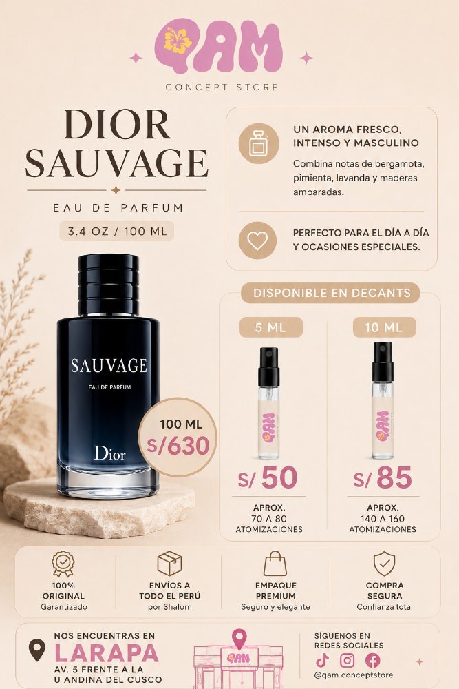 DIOR SAUVAGE EDP 100ML/3.4OZ MEN
