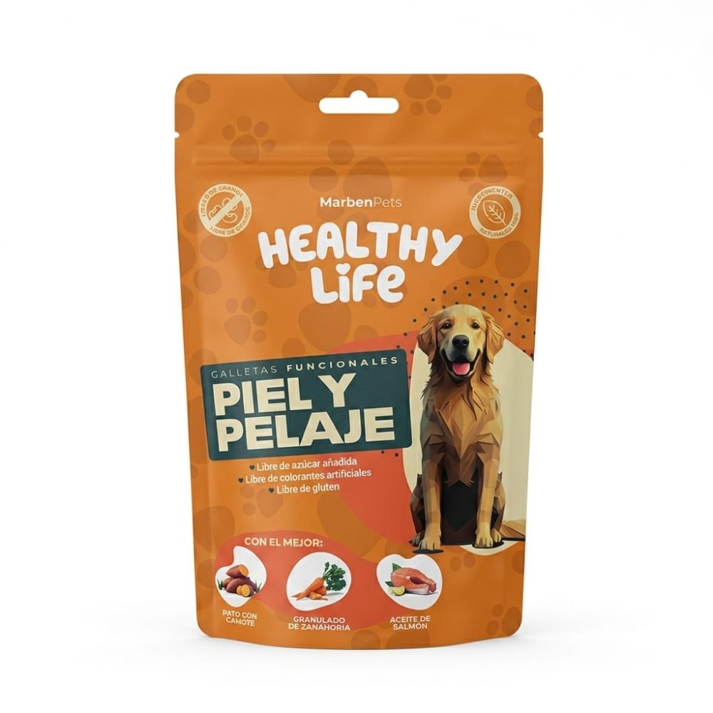 Galletas Healthy Life Piel y Pelaje 200 gr.