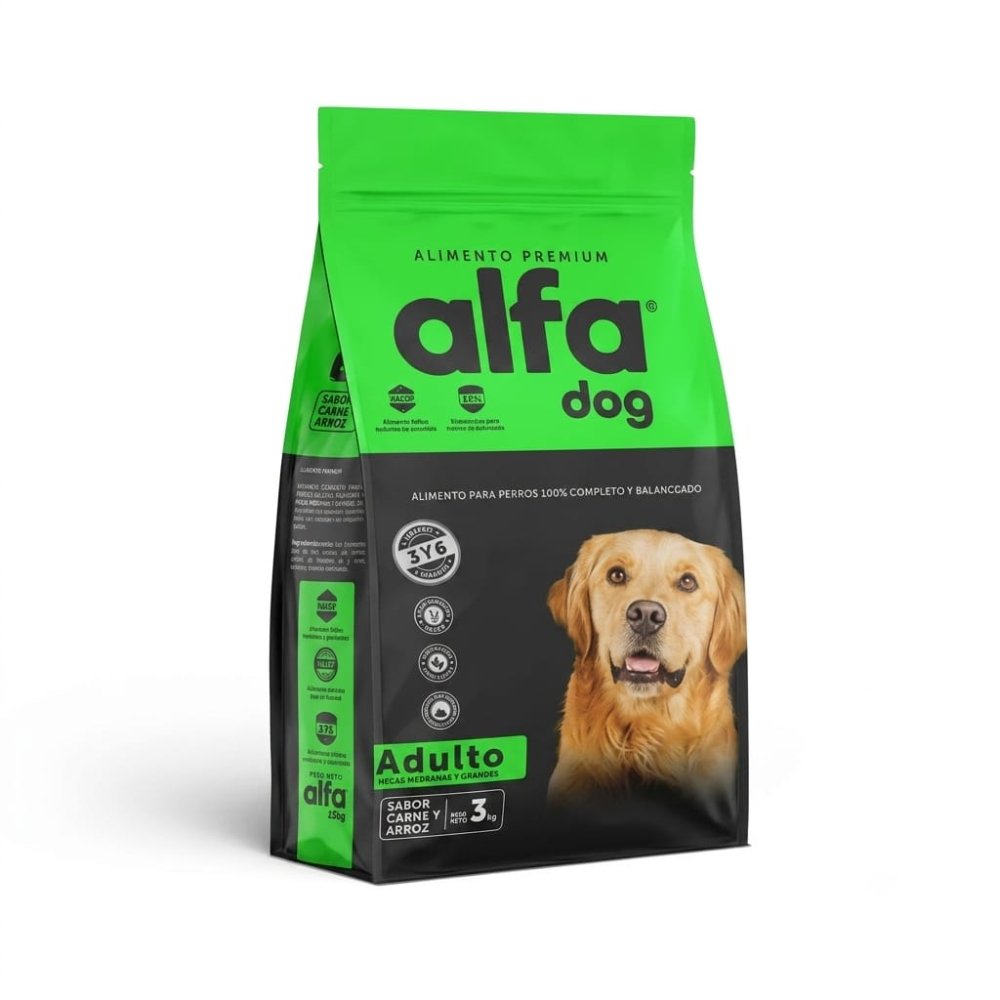 Alfa Dog Adulto Raza Med. y Grandes 3 kg