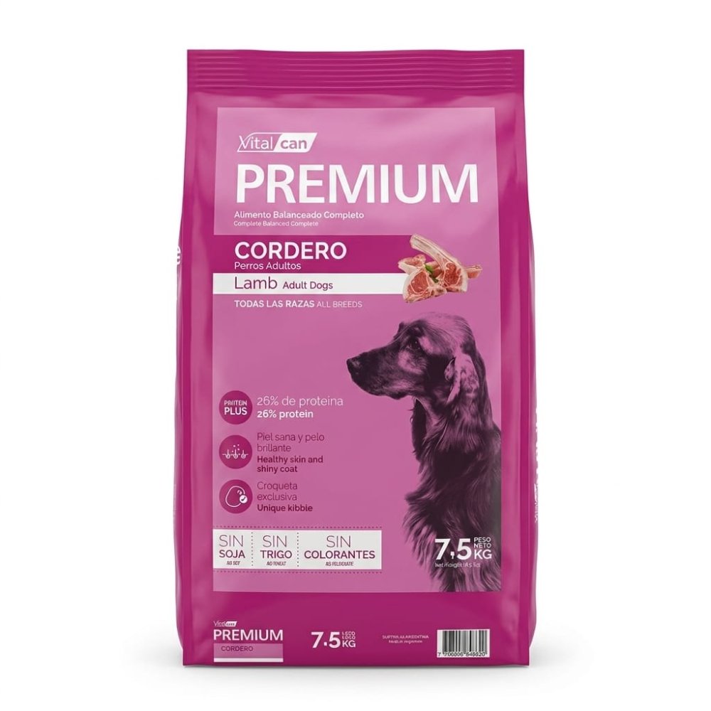 Vitalcan Premium Cordero 7,5 kg