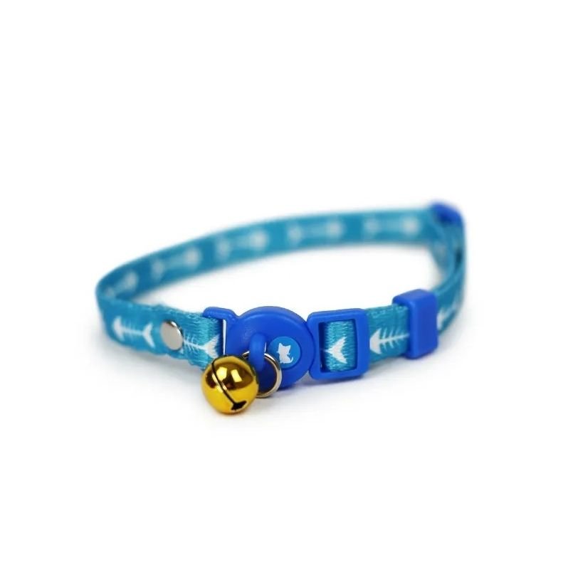 Collar Gato Celeste Pescado