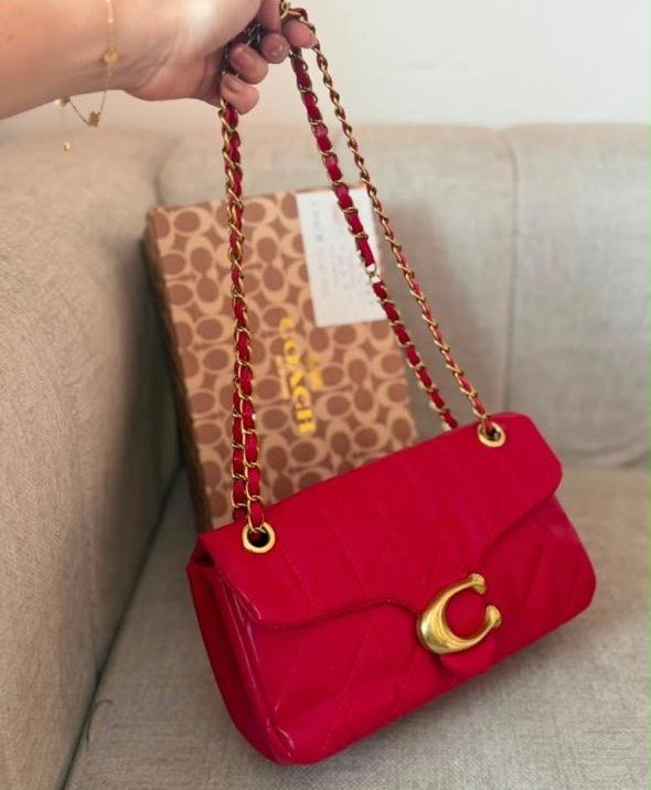 COACH Tabby Shoulder Bag / Ruby Red