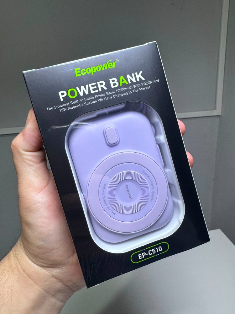 Power Bank Ecopower EP-C510 | 10000mAh Carga Magnética 15W