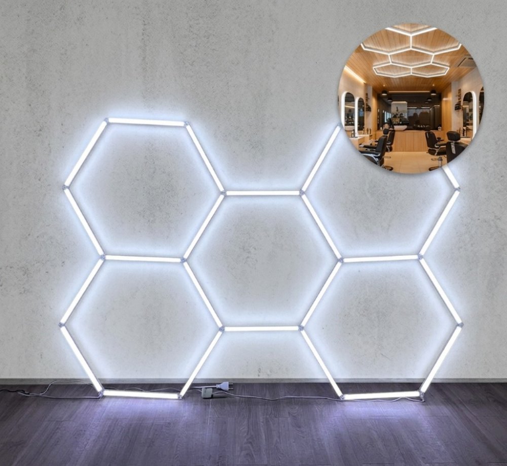 Luz led hexagonal