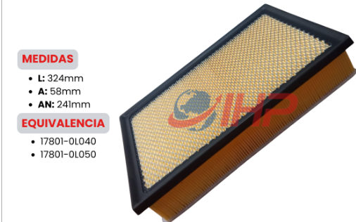 OLO-40 filtro de aire Toyota Hy Lux moderno