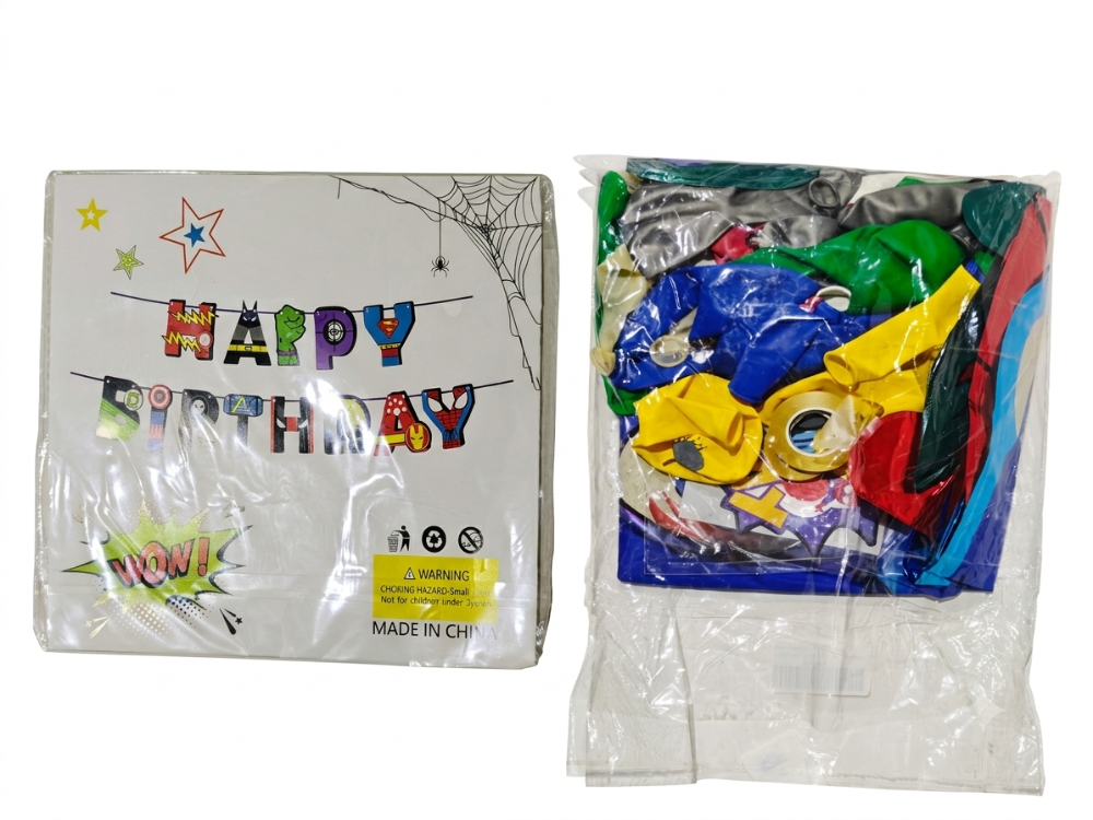 KIT DECORACIÓN DE CUMPLE SUPER HEROES