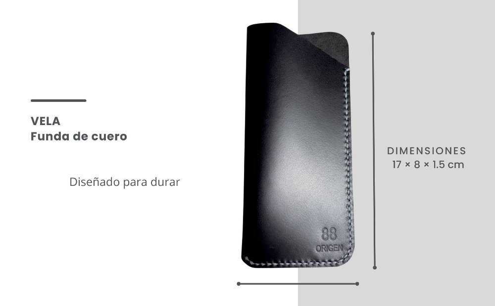 Vela – Funda de cuero para lentes