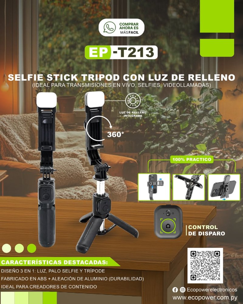 Mini Palo Selfie ecopower EP-T213