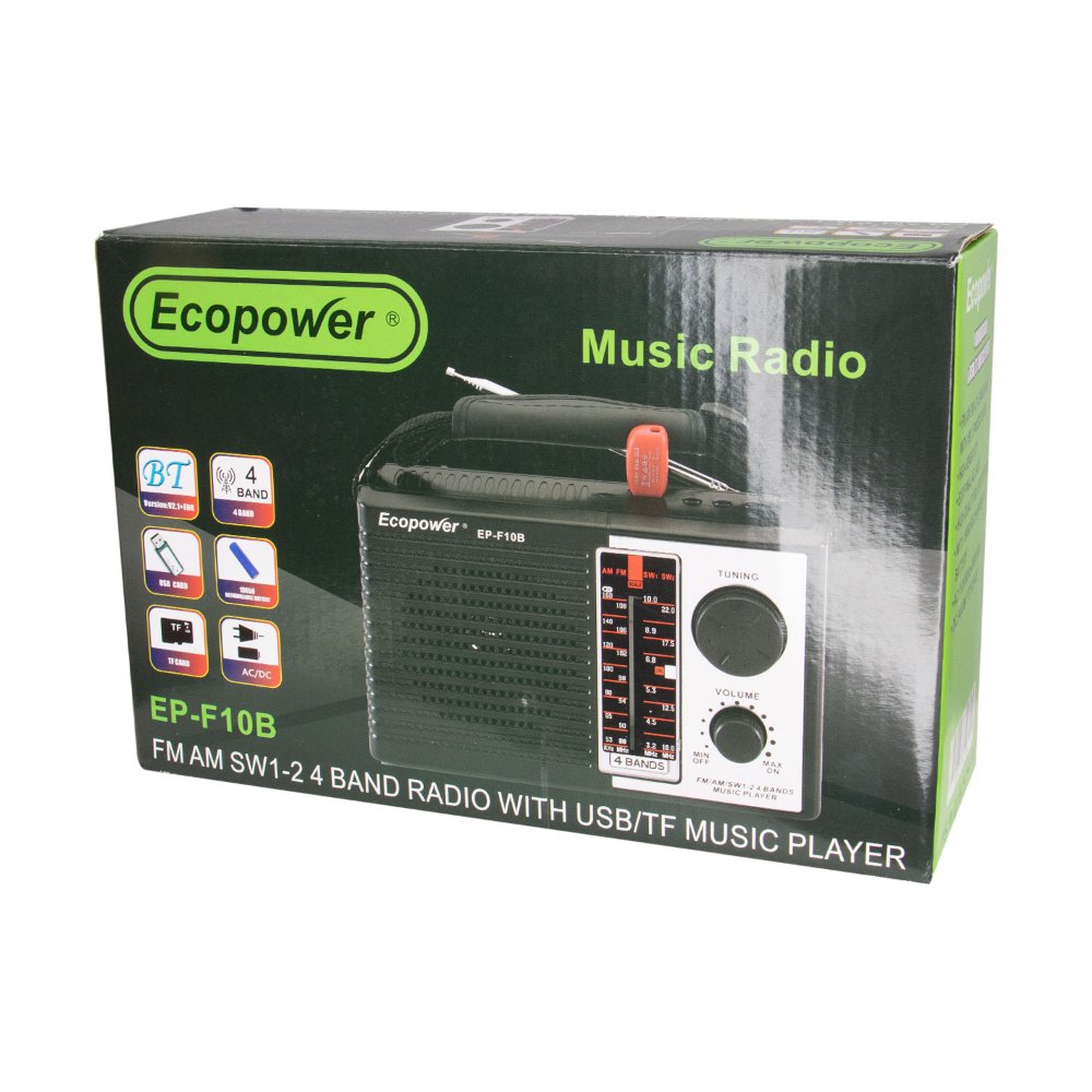 Parlante FM bluetooth Ecopower EP-F10B