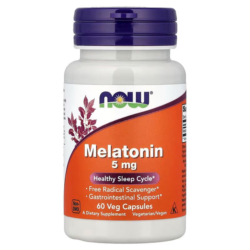 NOW Melatonina 5Mg 60 Caps