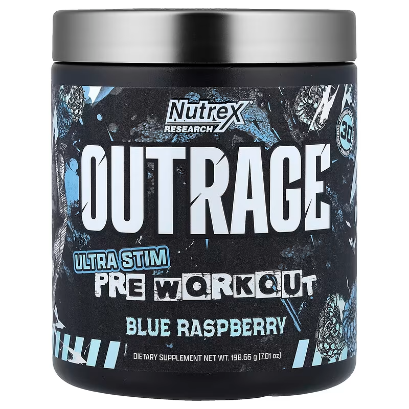 NUTREX OUTRAGE 30SER. BLUE RASPBERRY