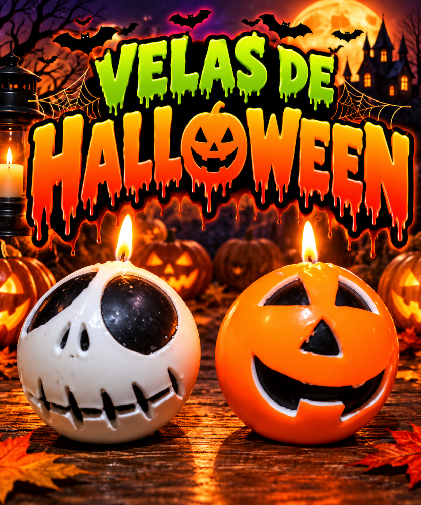 VELA DECORATIVA HALLOWEEN