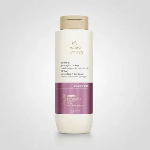 Shampoo lumina brillo y protección al color