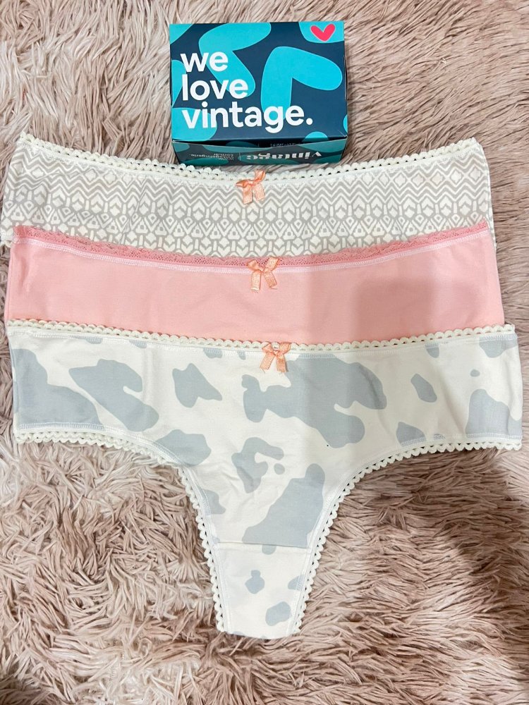 PACK VINTAGE 5071 X3 CULOTTE LESS DE ALGODÓN Y PUNTILLA