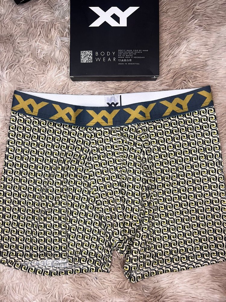 BÓXER XY 1456 T:XL C:RULOS CREMA