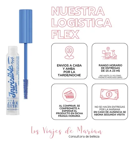 Invisible crush mascara de pesteñas Avon