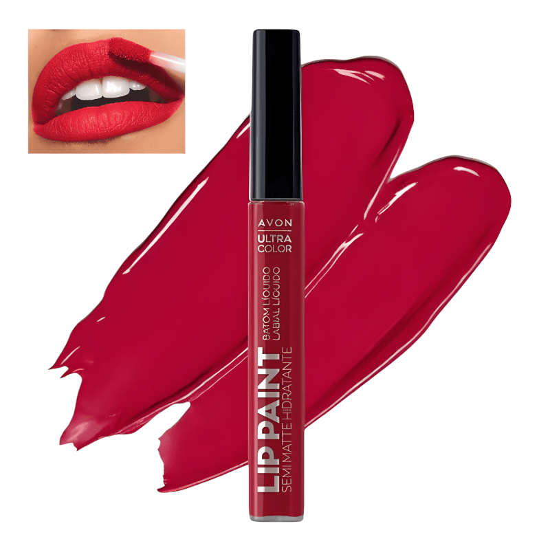 Lip paint semi matte hidratante tono:Lady in red