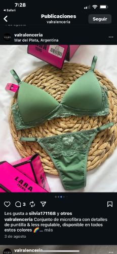 Conjunto Lara 4115 T:95 C:Verde azulado
