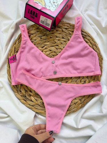 Conjunto Lara 4280 Morley y algodón T95 C:Rosa Chicle