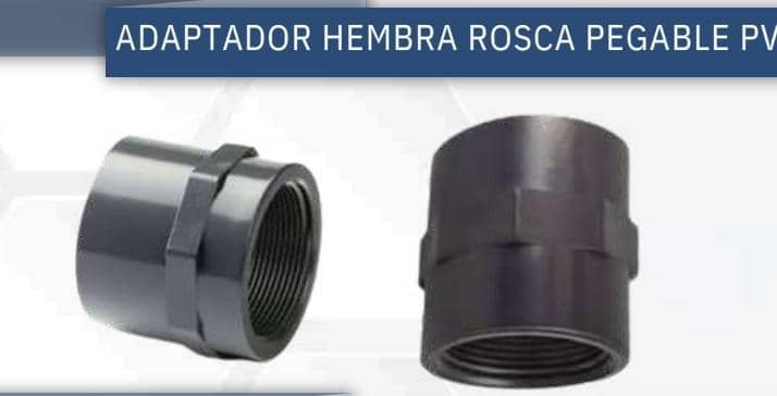 CONECTOR HEMBRA 3/4" ROSCABLE PVC