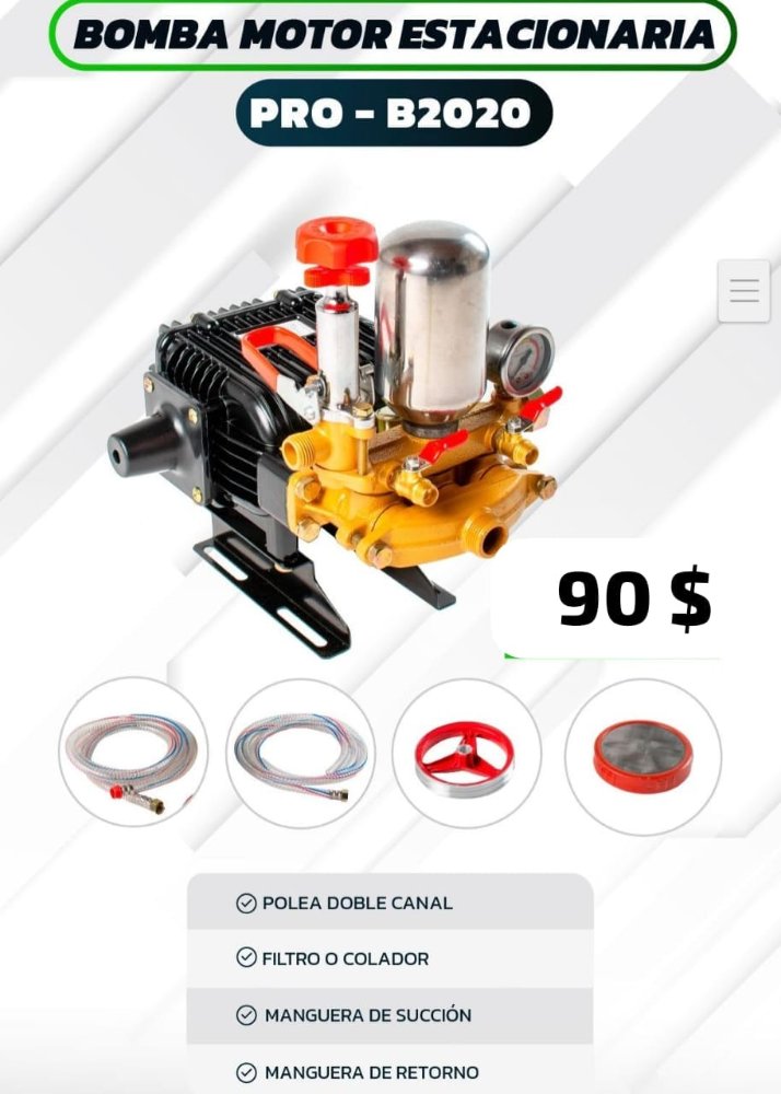 BOMBA MOTOR ESTACIONARIA   PRO - B2020