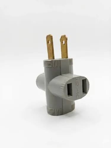 CONECTOR ADACTADOR TRIPLE GRIS CLASSIC LUX