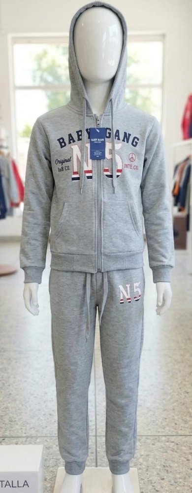 Conjunto Niños 2 Piezas QMFS.FASHION Gris 12