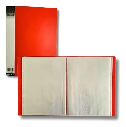 carpeta Roja A4 con 20 folio