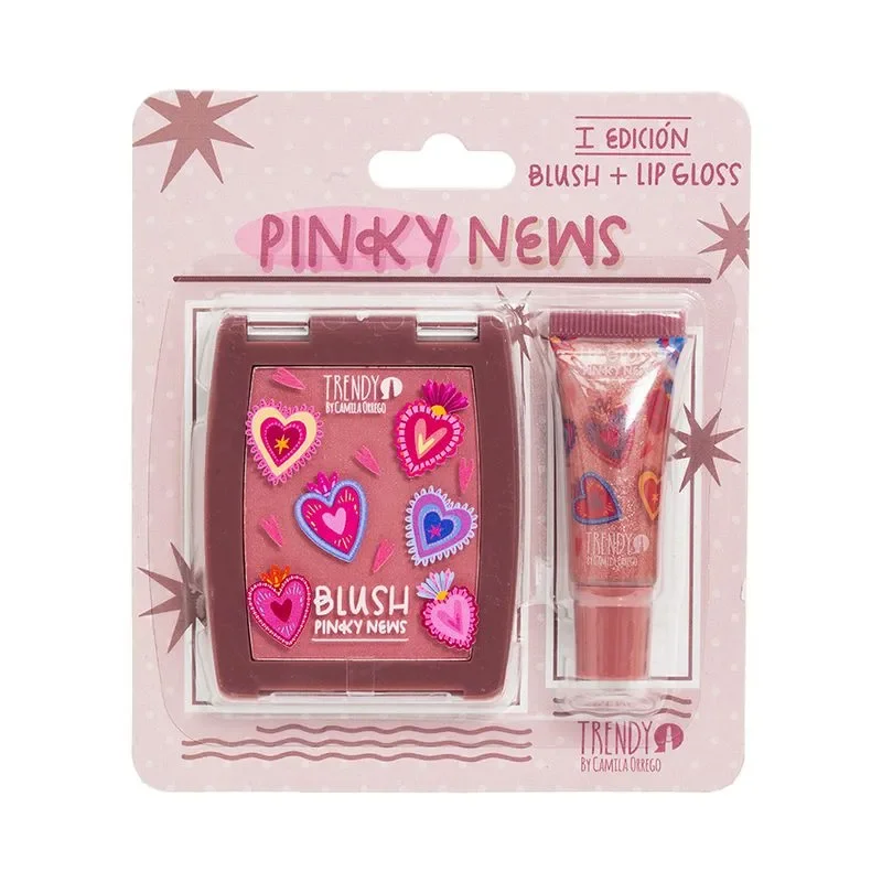 Kit Rubor y Gloss Pinky News Trendy