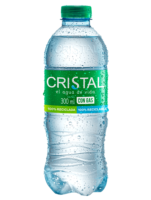 Agua CRISTAL con gas (300ml)
