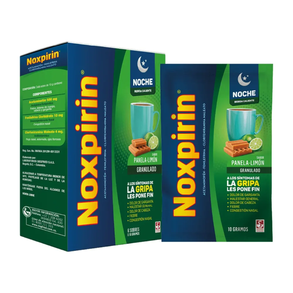 NOXPIRIN BEBIDA CALIENTE PANELA LIMON