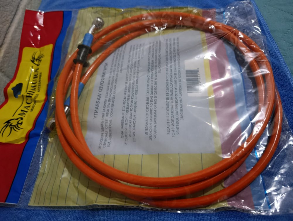 28151NAR   MANGUERA DE FRENO UNIVERSAL 2.15 MTS NARANJA / UNIVERSAL - GENERICO