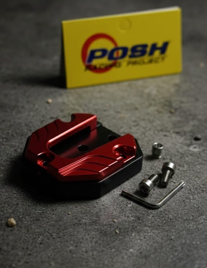 W-0067R   BASE DE PATA LATERAL UNIVERSAL ROJO - GENERICO
