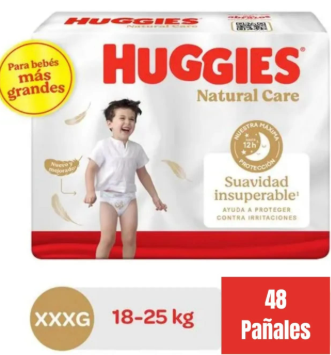 HUGGIES NATURAL CARE XXXG L1
